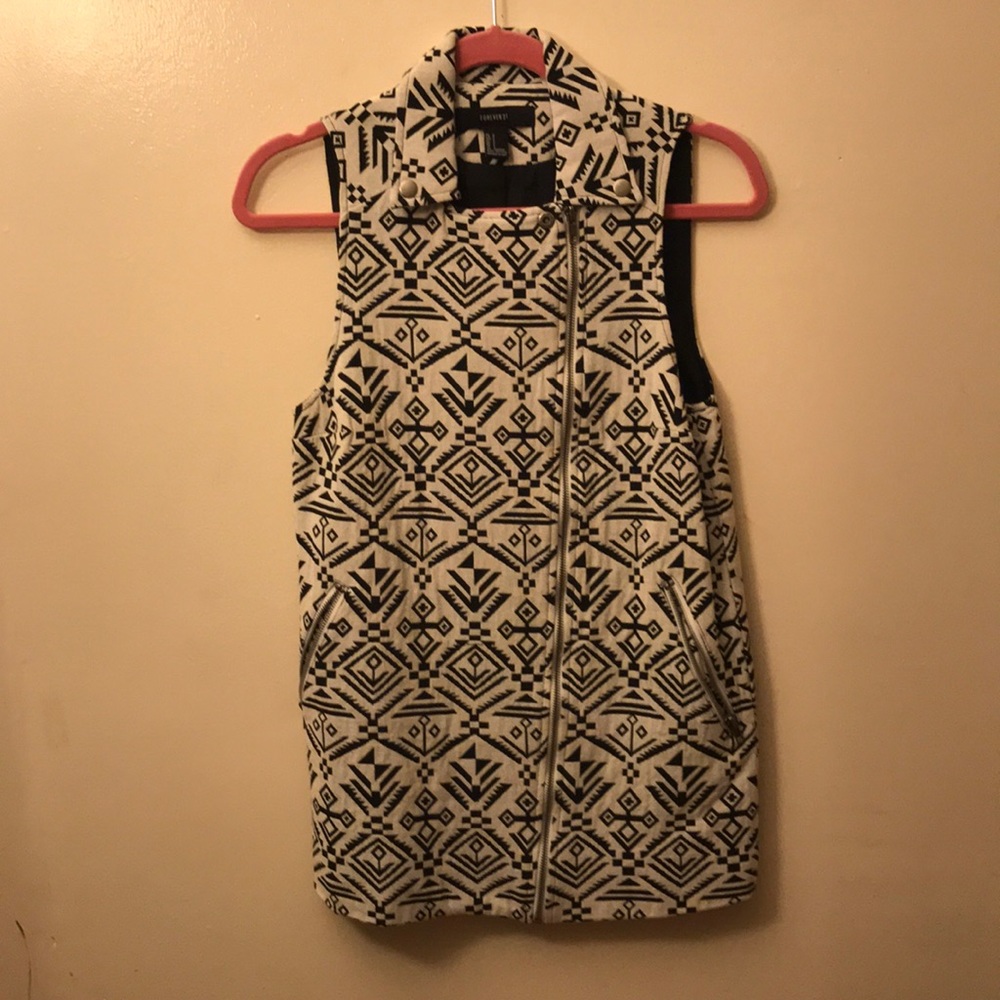 Vest with tribal patterns